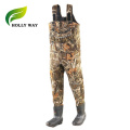 Camo Chest Waders with Thinsulate Rubber Boots